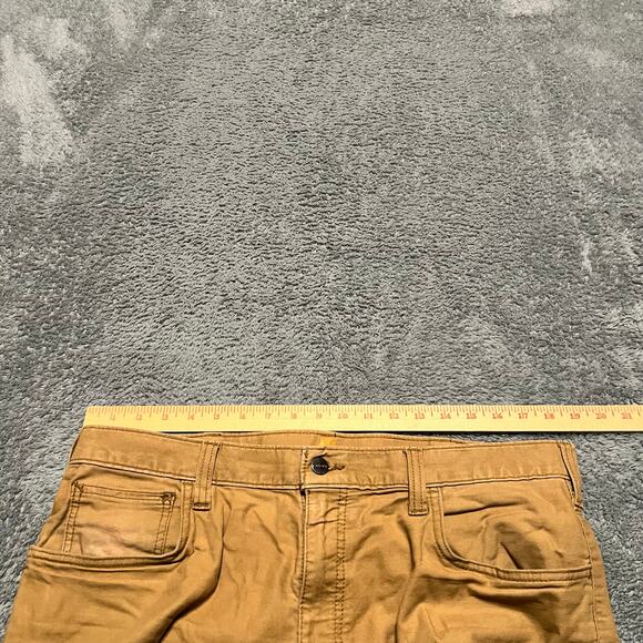 Carhartt Pants Mens 36 X32 Light Brown Relaxed Workwear - Picture 7 of 10